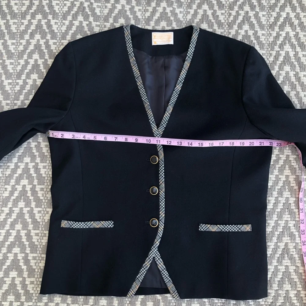 Pendleton three button front pure virgin wool blazer size 14